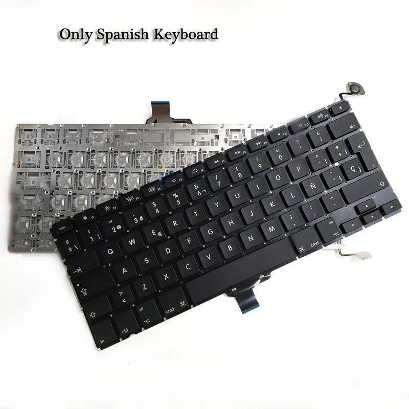 A1278 испанская клавиатура и британская подсветка + винт отвертка для Macbook Pro 13 3