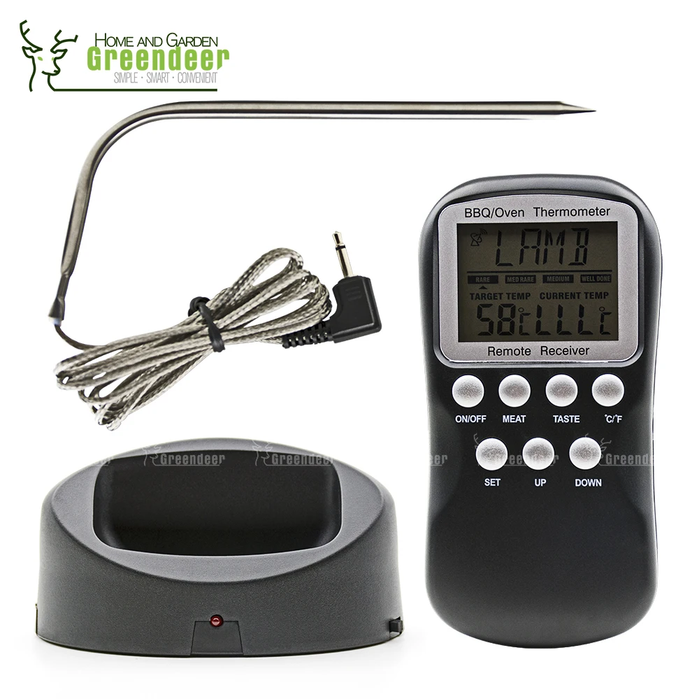 Цифровой термометр для мяса удаленного беспроводного кухня зонд еда
