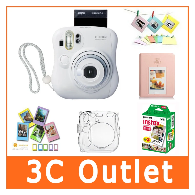 Fujifilm Instax Mini 25 камера и аксессуары Fuji мгновенная мини пленка 20 листов + прозрачный
