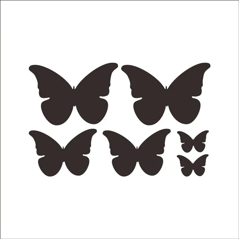 Наклейка на черную панель бабочки классные наклейки для стены в гостиной оптовая