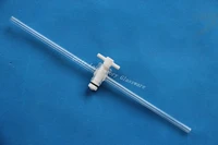 lab glass ptfe stopcock with 30cm length connecting tube bolosilicate glass material