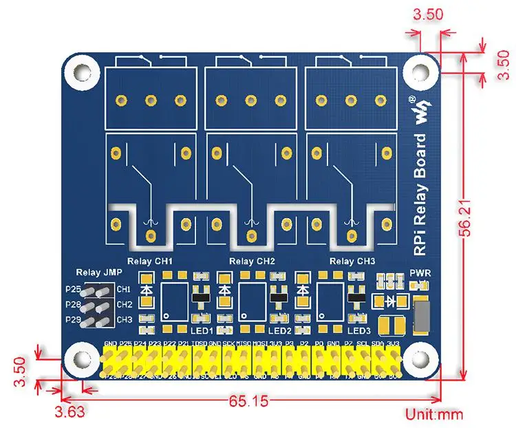 Плата реле питания Raspberry Pi Плата расширения, для Raspberry Pi A+/B+/2B/3B/3B+ для домашней автоматизации Интеллектуальная