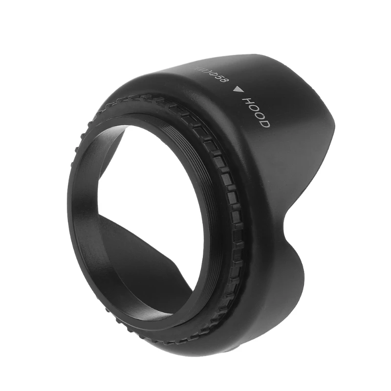 

58mm Screwed Flower Petal Sunshade Lens Hood For Nikon Canon Sony DSLR Camera