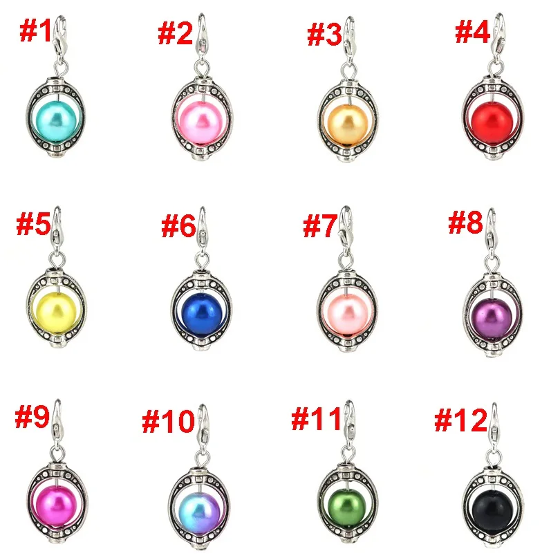 12PCs Handmade Colorful Charm Plastic Beads Ellipse Transport Bead Diy Pendant For Jewelry Making Gift 22544 | Украшения и