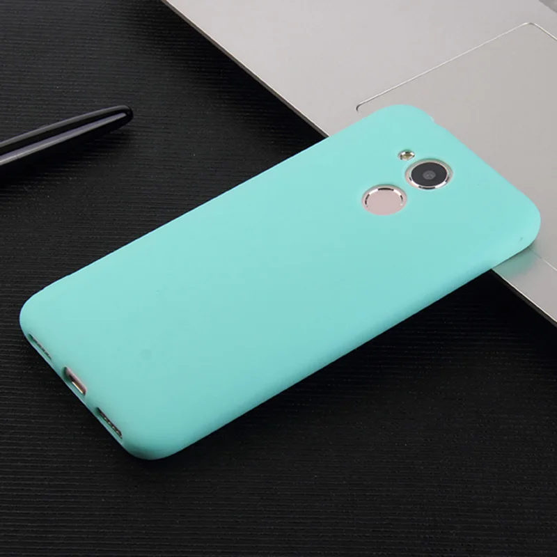 Blue TPU Цвет матовый конфетный, TPU чехол для huawei Honor 4C 5C 5X 6C Pro 6X 6A 7X 7A 7X 7C 8 Lite 8X Max 9 9i 10 Lite мягкий чехол для задней крышки - Цвет: Blue TPU