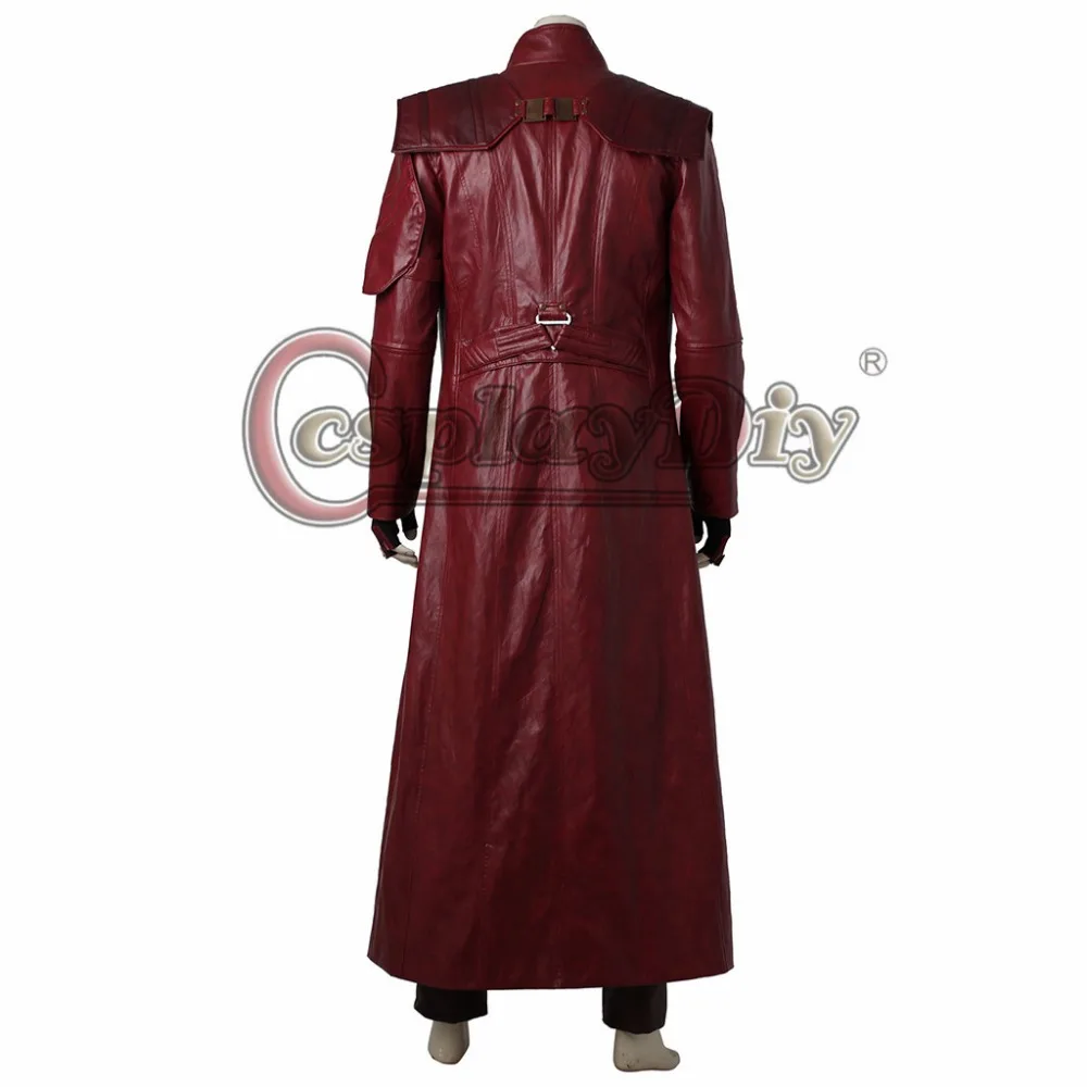 Cosplaydiy Guardians 2 Star-Lord Peter Jason Quill Cosplay Costume Adult Men Halloween Full Set Custom Made