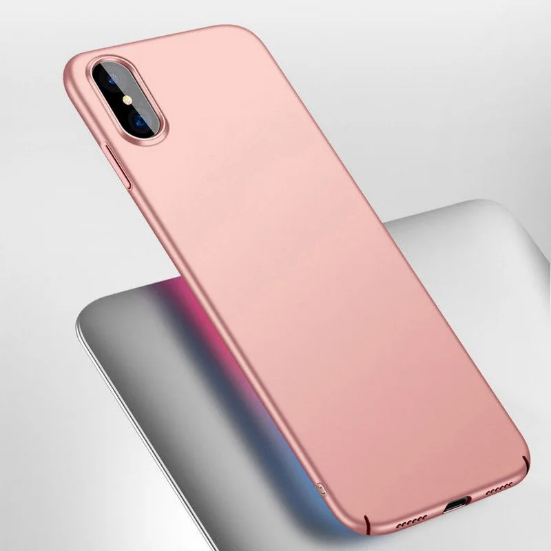 Ультратонкий Жесткий Противоскользящий чехол для телефона iPhone X XR XS Max 7 8 Plus SE 2020 11