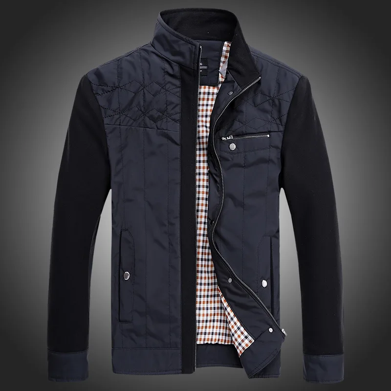 Spring 2015 new men's jacket collar male stitching short paragraph coat Korean fashion hot sale luxury men | Мужская одежда