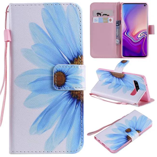 Pattern 9 Чехол для телефона для samsung Galaxy S10E S10 Plus, чехол-книжка на магните, кожаный чехол-кошелек для samsung Galaxy S10 5G, чехол-крышка - Цвет: Pattern 9