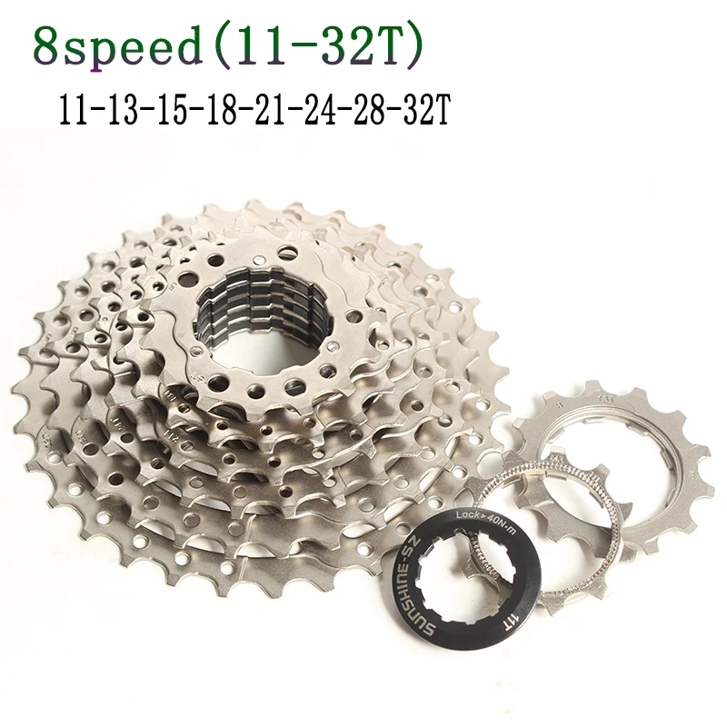 SUNSHINE-SZ 8 Speed 11-32T MTB Mountain Bike Cassette 8s 24s 32t Bicycle Freewheel Compatible for parts M410 M360 M310 Tourney | Спорт и