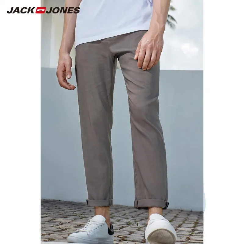 Мужские льняные шаровары JackJones облегающие деловые Повседневные Удобные брюки |