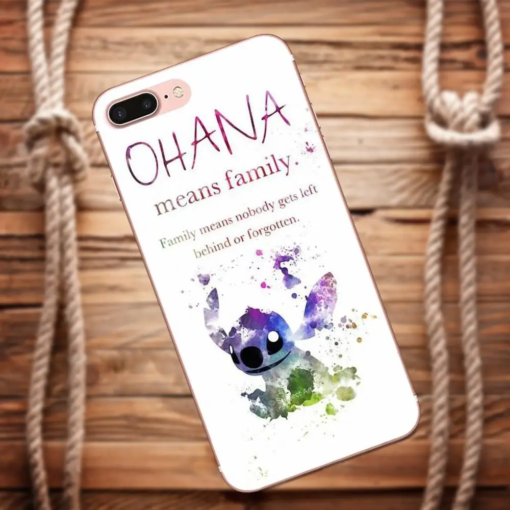 Vvcqod тематика Лило и Стич Ohana значит семья для LG G2 G3 мини дух G4 G5 G6 K4 K7 K8 K10 2017 V10 V20 V30