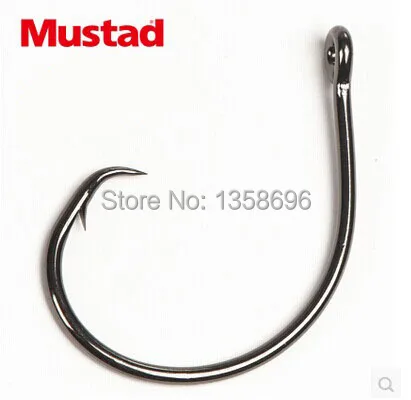 Высокое качество настоящий бренд крючки mustad колючий крючок круглые крючки из углеродистой стали рыболовные крючки