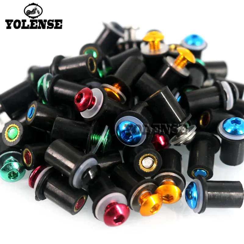 

For YAMAHA MT-07 MT-09 MT 07 MT07 MT09 MT-09 Tracer FZ1 FZ6 FZ8 Motorcycle Windshield Bolts Screw Nut Fastener Kit M5 5mm 10PCS