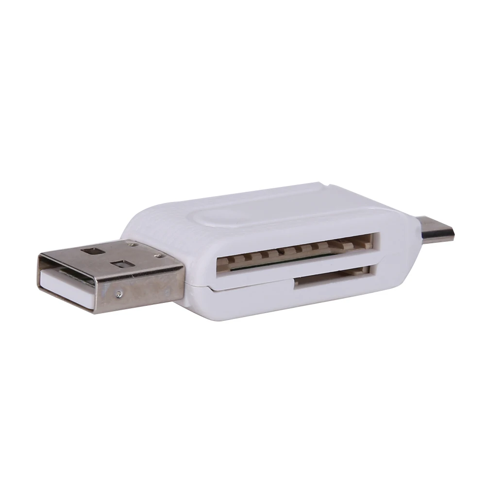 VKTECH 2 в 1 USB OTG кардридер Универсальный Micro TF/SD телефонные удлинители адаптер|otg tf|usb