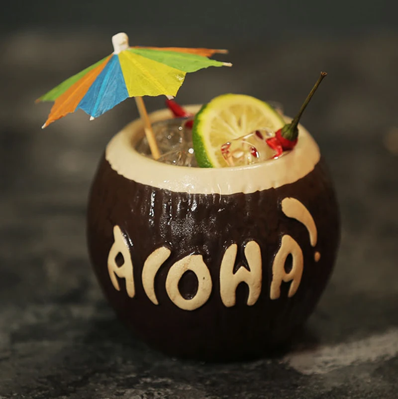 Керамическая кружка Tiki в форме кокоса для фотографий и кружек коллекция
