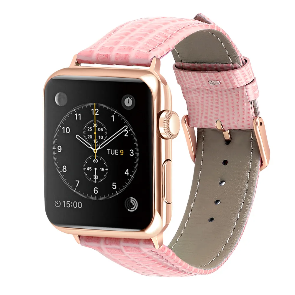 Модный Роскошный кожаный ремешок для Apple watch 38 мм 42 iwatch серии 4 3 2 1 40 44 5|Ремешки