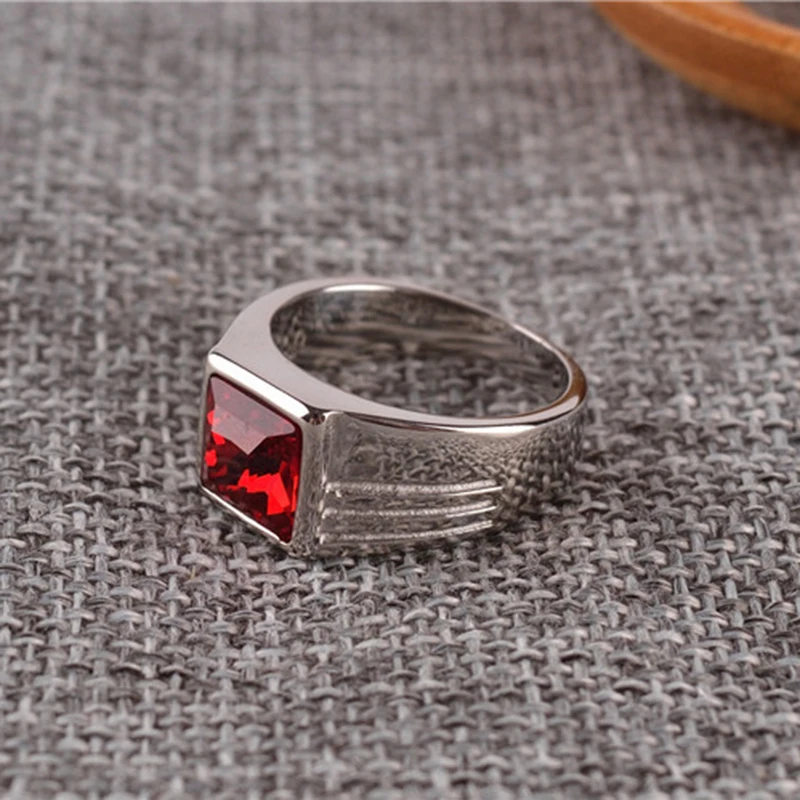 Мужское кольцо из нержавеющей стали синее для мужчин обручальное титановое AAA + с