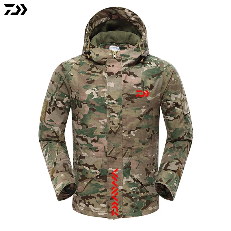 DAIWA 2019 новая куртка зимнее камуфляжное пальто для рыбалки из питона бархатное