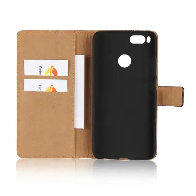 for Xiaomi A1 Case Flip Luxury Split Leather Phone bag Sleeve Cards With Stand Cover black Cases Xiao Mi 1A XaomiA1 Xiaomi-A1 | Мобильные