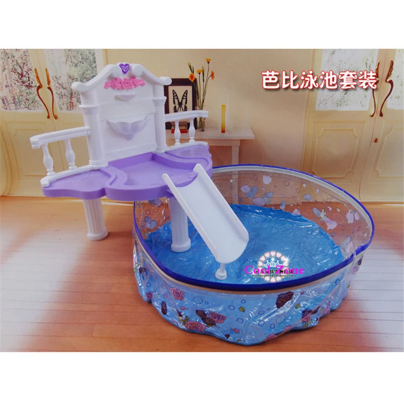 Новое поступление миниатюрная мебель летний бассейн для куклы Барби