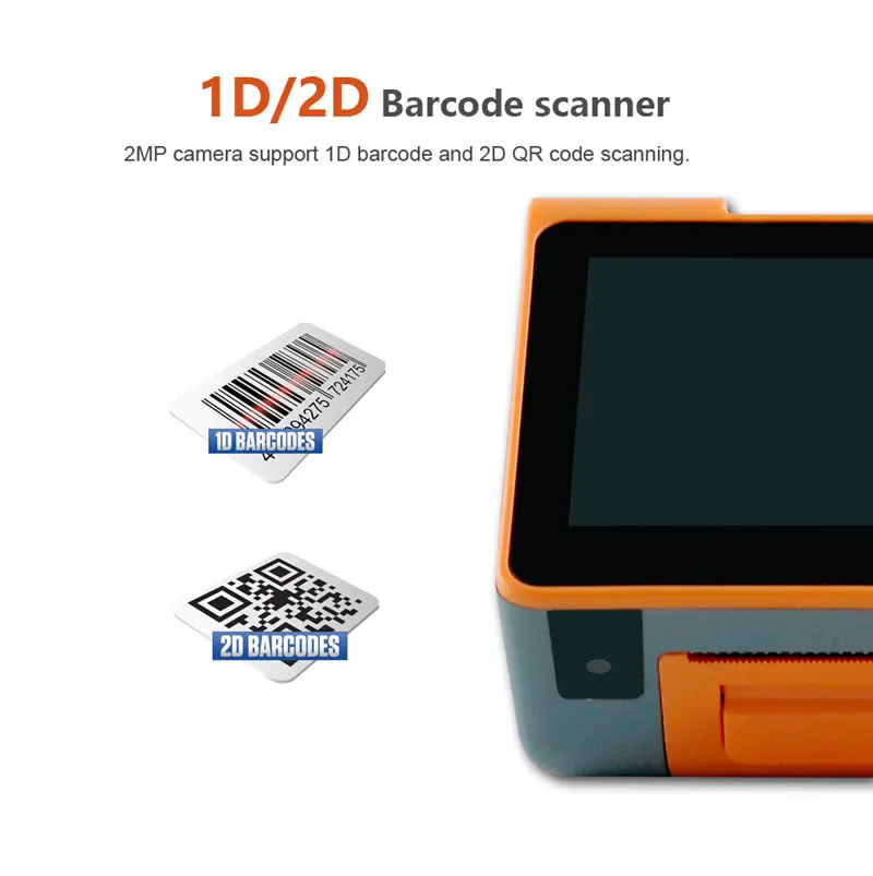 ZKC PC901 7 Inch Touch Screen Handheld Mobile Android POS with Printer and Scanner | Компьютеры и офис