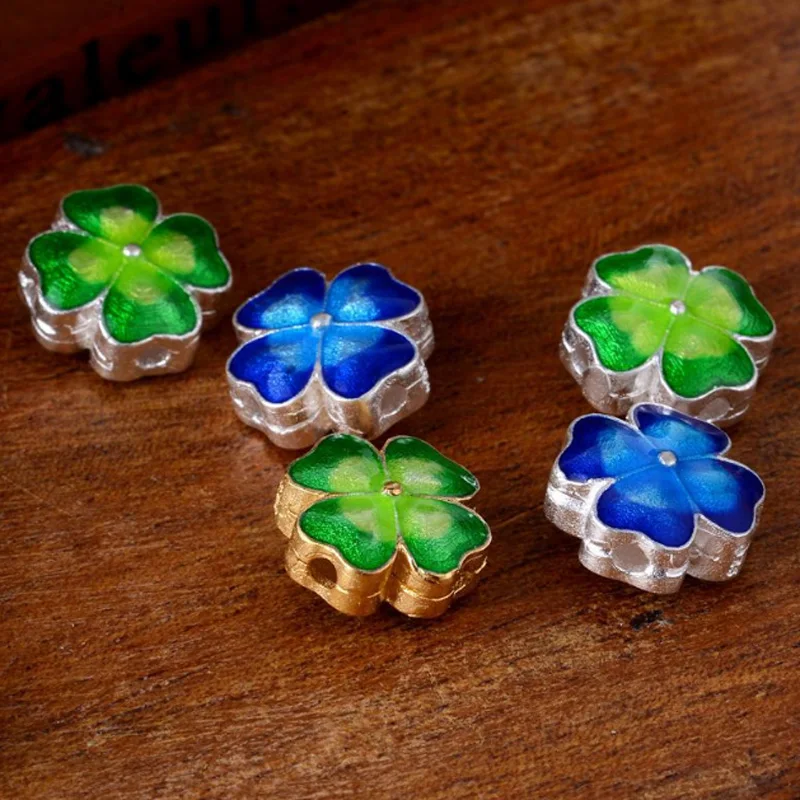 5 шт. бусины-разделители для браслета серебристого и золотистого цвета |