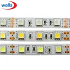 5 мрулон 60 светодиосветодиодный sM 5050 SMD Светодиодная лента гибкий свет более яркий, чем 3528, красный, зеленый, синий, белый, теплый белый, RGB  DC12V