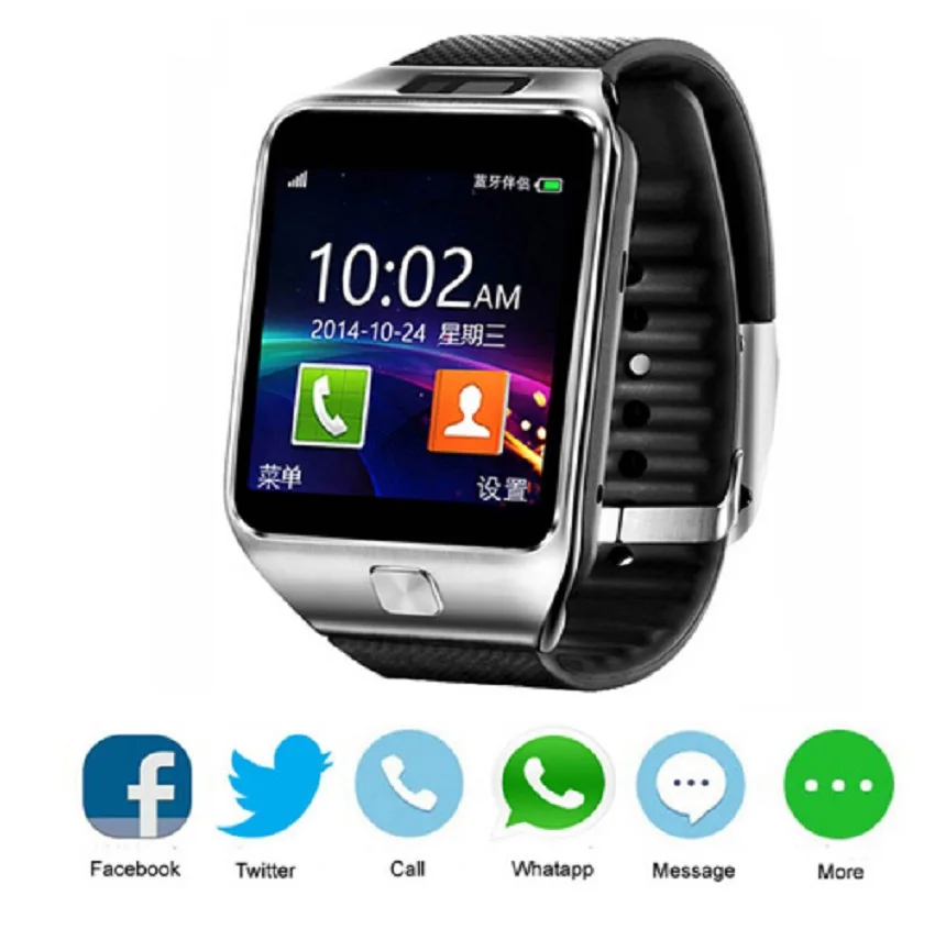 Смарт часы dz09 2016 золотой оранжевый белый черный SmartWatch Bluetooth Часы для IOS Android iphone sim