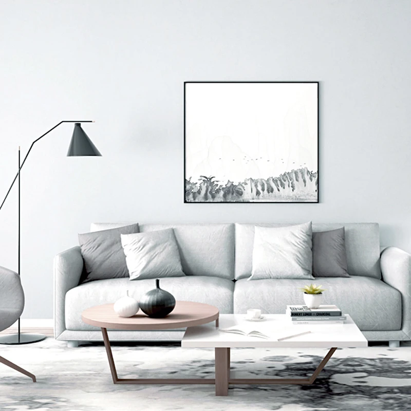 

Modern Solid Color Wallpaper For Walls 3 D Non-woven Light Gray Blue Wall Paper Rolls For Bedroom Living Room Sofa TV Background