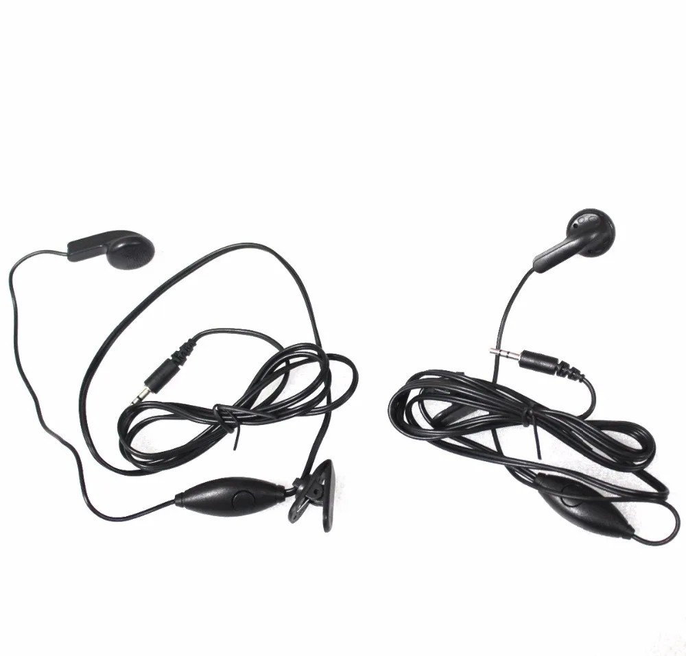 2 шт. Новый 1 Pin 5 мм разъем радио Earhook PTT с микрофоном наушник для RETEVIS RT 388 628