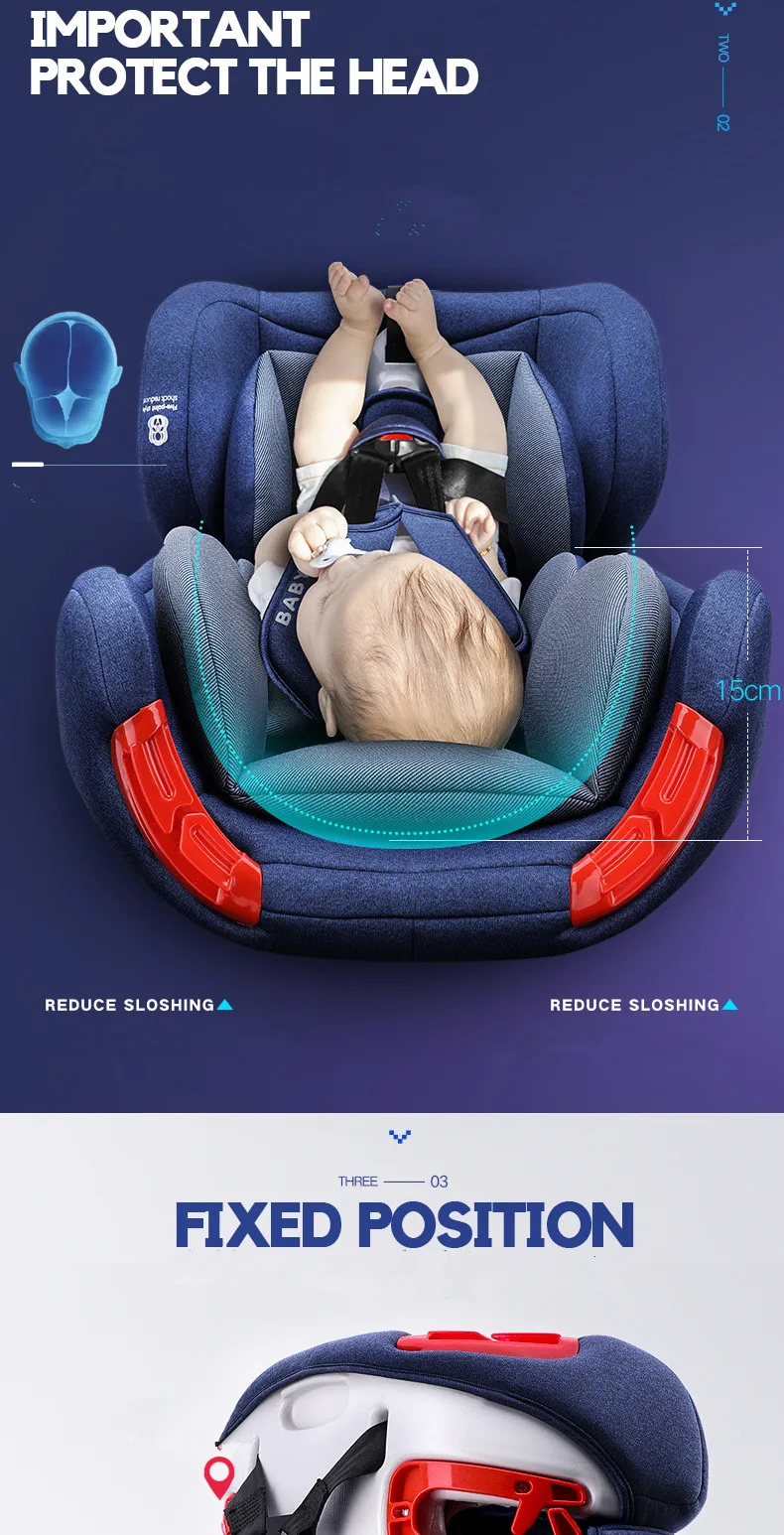 0-12 детское автомобильное безопасное сиденье большой угол комфорт ISOFIX детское автокресло ISOFIX интерфейс автомобиля Safet сидения может сидеть может лежать