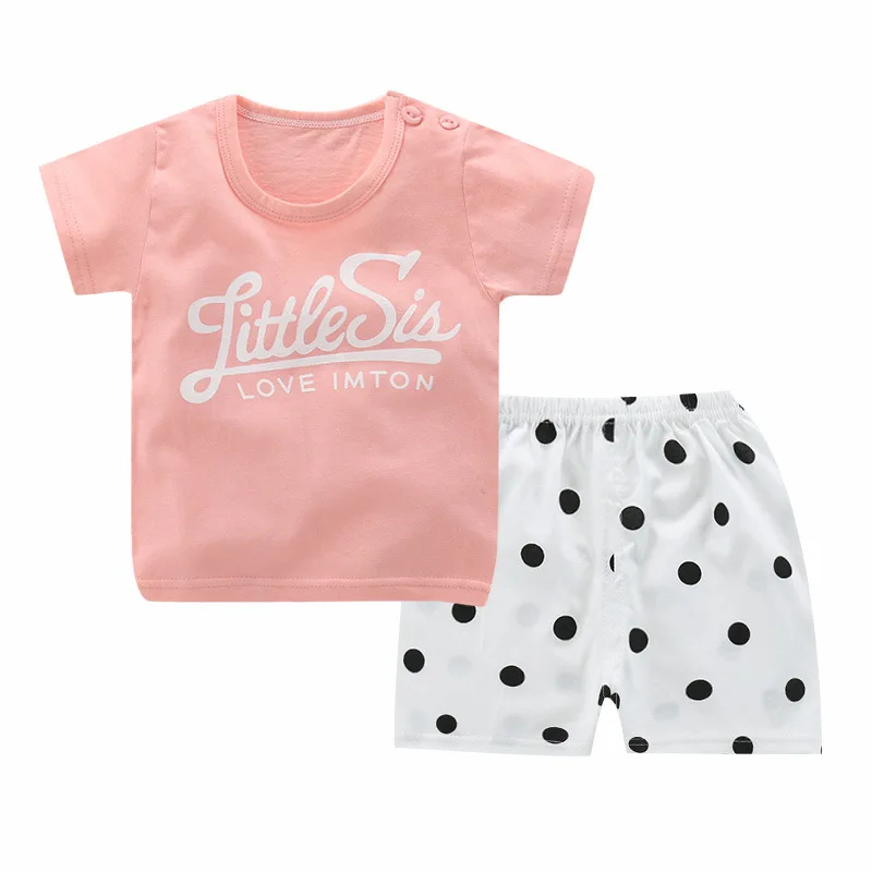 Summer children clothing sets cartoon toddler girls top+pant 2Pcs/sets kids casual boys clothes sport suits outfit |