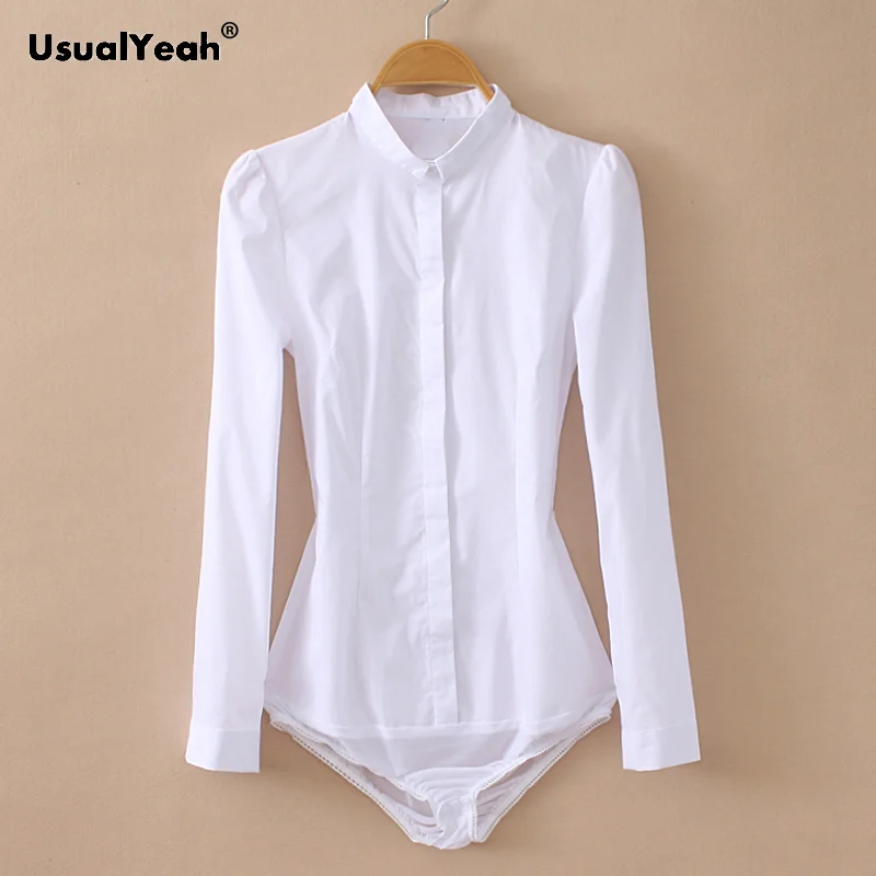 Plus Size 2020 New Fashion Formal Shirts Elegant Long sleeve Cotton OL Body Blouse Shirt Blusas White S-3XL SY0385