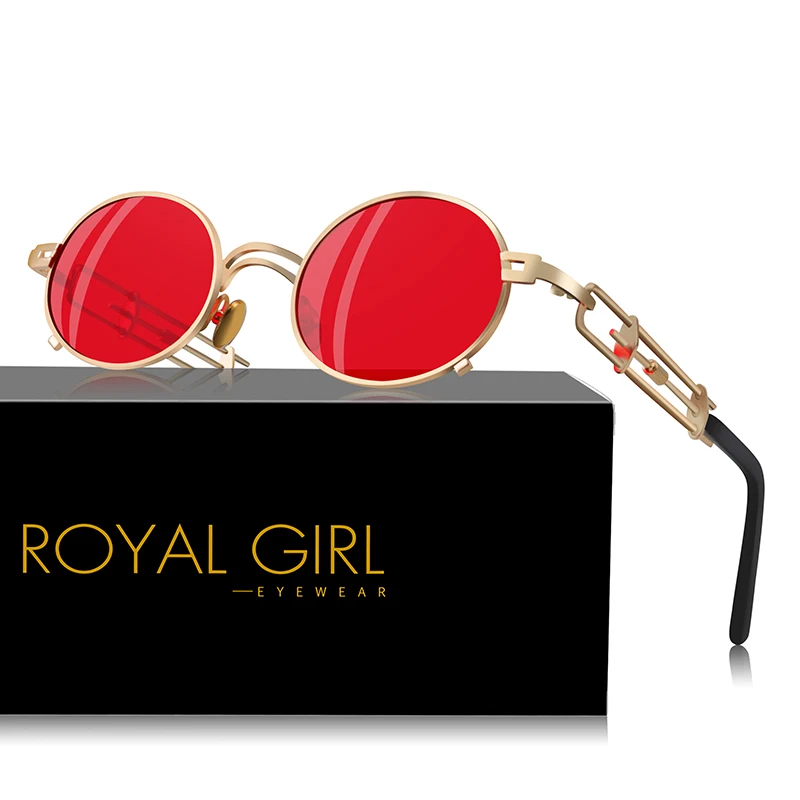 Солнцезащитные очки королевской девушки в стиле стимпанк мужские и женские