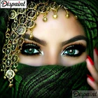 Картина из страз 5D Dispaint A10525, алмазная вышивка с квадратнымикруглыми стразами сделай сам, Африканская женщина, вышивка крестиком, домашний декор 3D