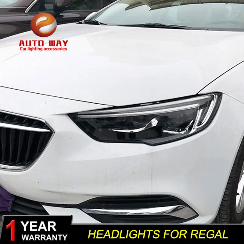 Автомобильный Стайлинг чехол для фары Buick Regal 2017 2018 светодиодный DRL Объектив