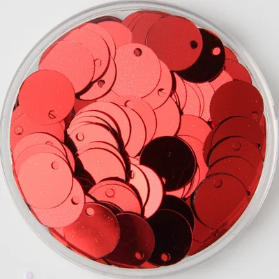 red 20g 10/15/20/25/30 мм, плоские круглые пайетки с блестками швейные принадлежности "сделай сам" аксессуары для свадебная одежда средства ухода за кожей Lentejuelas Para происхождение 20g - Цвет: red 20g