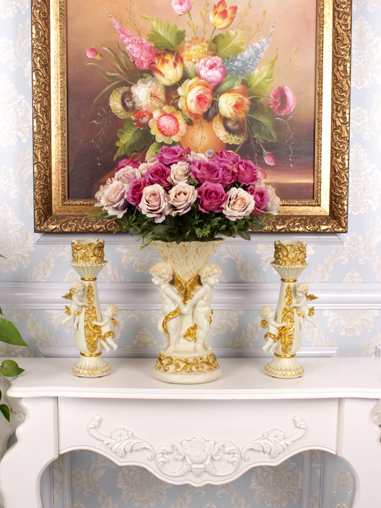 

Living Room Tv Cabinet Dining Room Table Mediterranean Luxury Furnishings Candle Holders