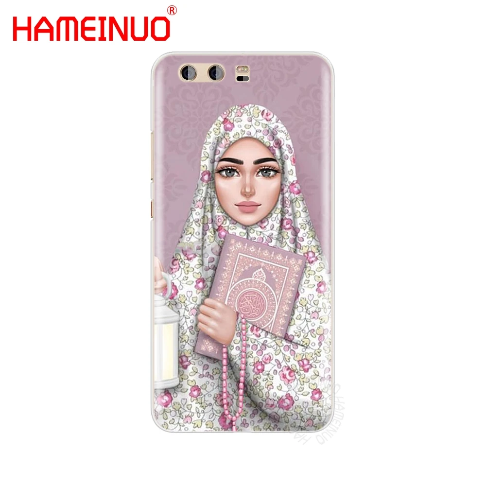 Hijab красивый мусульманский женский чехол для телефона huawei Ascend P7 P8 P9 P10 P20 lite plus pro G9