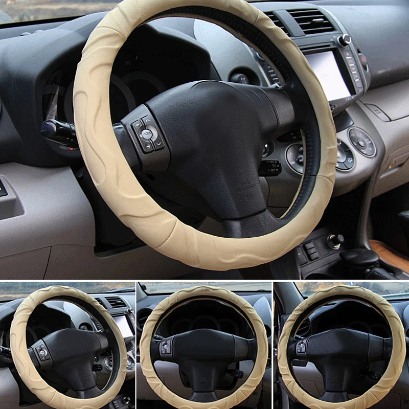 Чехлы AutoDecorun из искусственной овечьей кожи на автомобильные рулевые колеса для BMW