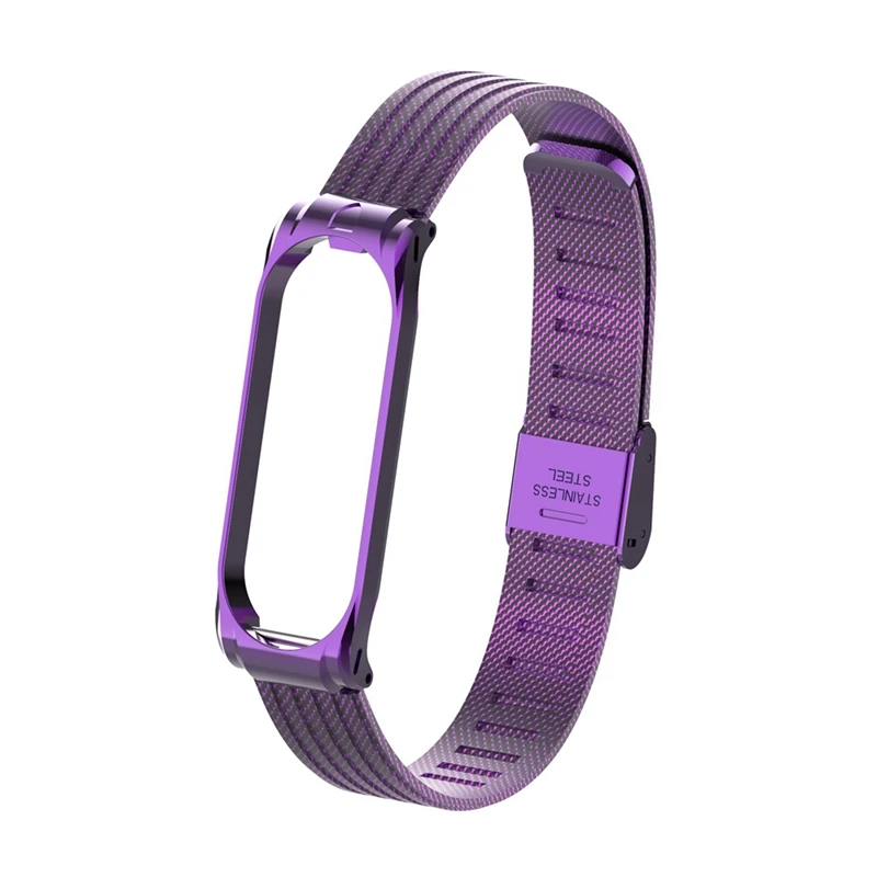 Браслет mi Band 4, металлический браслет из нержавеющей стали для Xiaomi mi, браслет mi Band 4, браслет Pulseira mi band 4, красный, черный