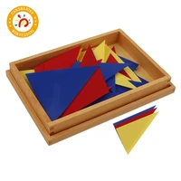 montessori material wood baby toy detective adjective exercise developmental puzzles game learning educational toys for children