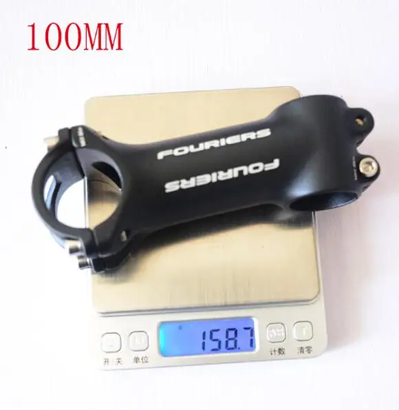100MM FOURIERS SM-RA004 руля велосипеда 8 градусов Алюминиевый mtb велосипед дорожный велосипед велосипедный стержень 100~ 130 мм - Цвет: 100MM