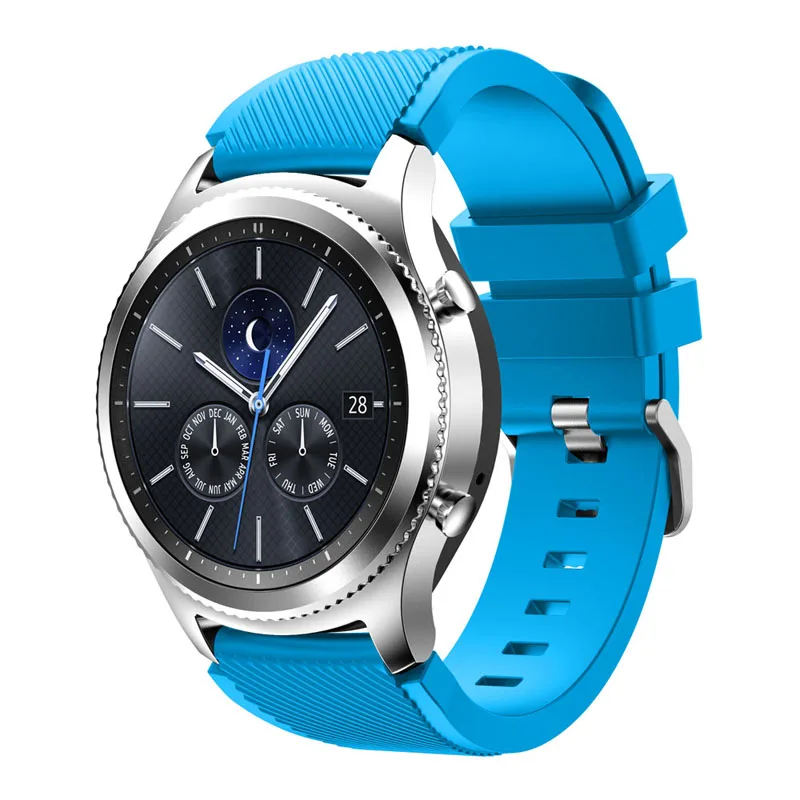 22 мм силиконовый браслет ремешок для Samsung Gear S3 Frontier классический сменный часов Huami