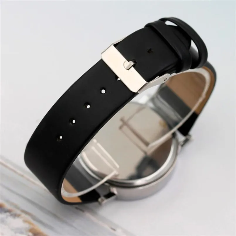 Часы мужские кварцевые с тремя глазами и синим стеклом на ремешке|Кварцевые часы|