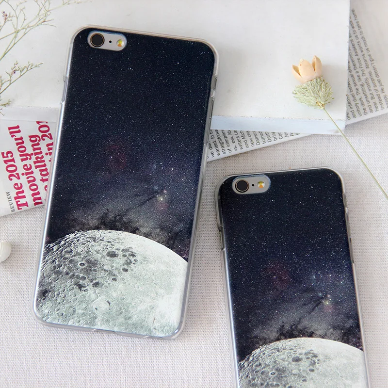 Роскошный чехол для телефона Звездная Луна TPU мягкий iPhone 6 6splus 7 7plus 8 8plus coque iphone s Capa