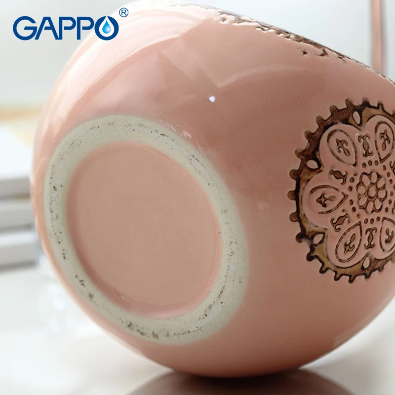Диспенсер для жидкого мыла GAPPO керамический дозатор ванной и душа ёмкость
