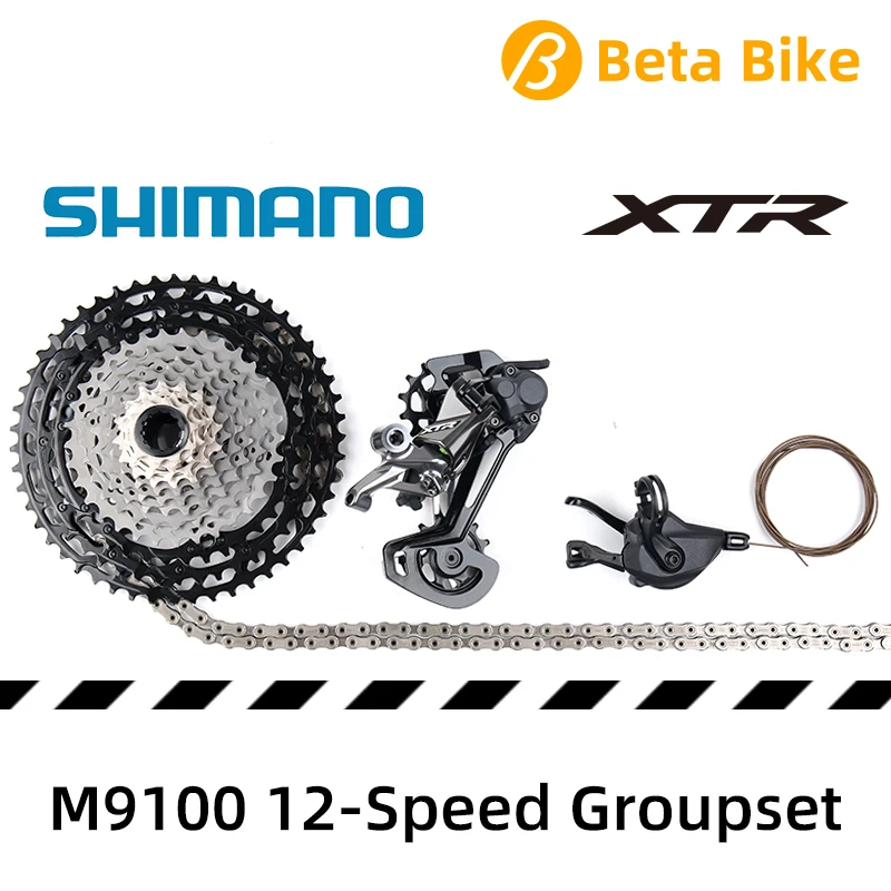 Shimano XTR M9100 12 скоростной комплект переключения рычага заднего SGS кассета с цепью