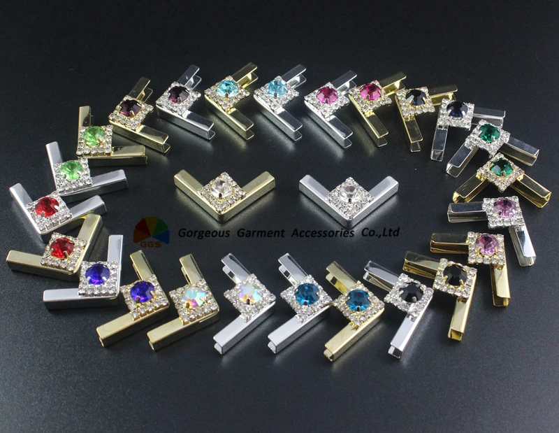 20 шт. 25 мм Стразы флаги Металлические Хрустальные для книг Угловые протекторы DIY